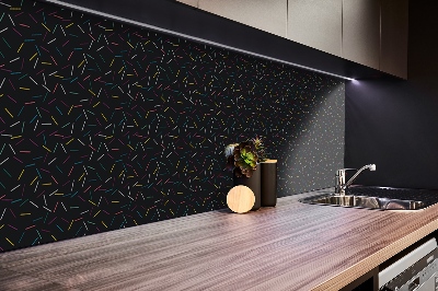 Obkladový panel do kuchyně Dekoratívne farebné čiary