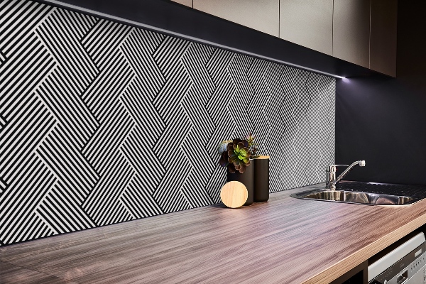 Pvc panel do koupelny Geometrické čiary