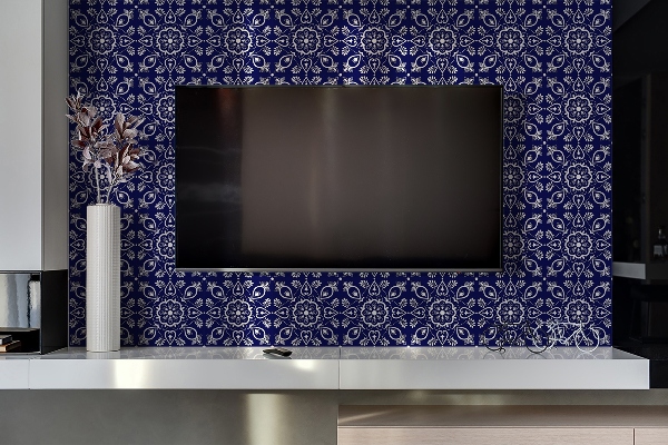 Pvc panel do koupelny Portugalský azuzovaný