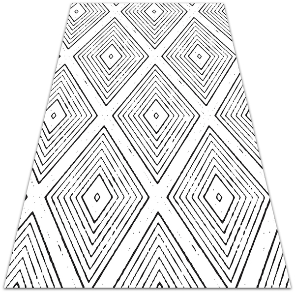 Venkovní zahradní koberec geometrické diamanty